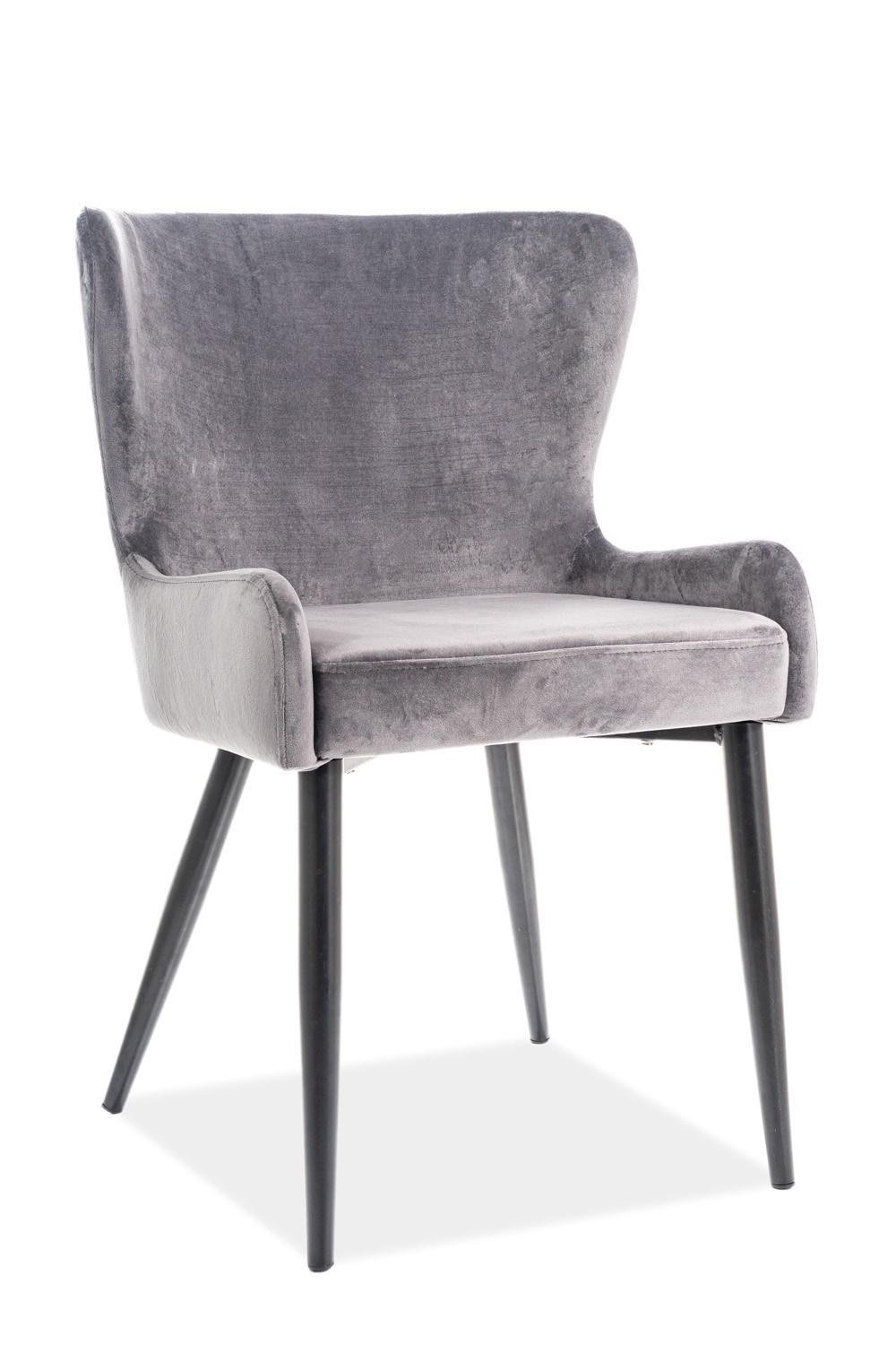 Стул Signal Passo II Velvet Серый/Черный