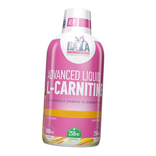 Жидкий L-карнитин Haya Labs Advanced Liquid L-Carnitine 500 мл Лимон-лайм (02405002)