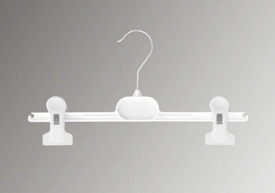 Вішалка пластмасова з прищіпками для спідниць та штанів 30 см  Білий (140)