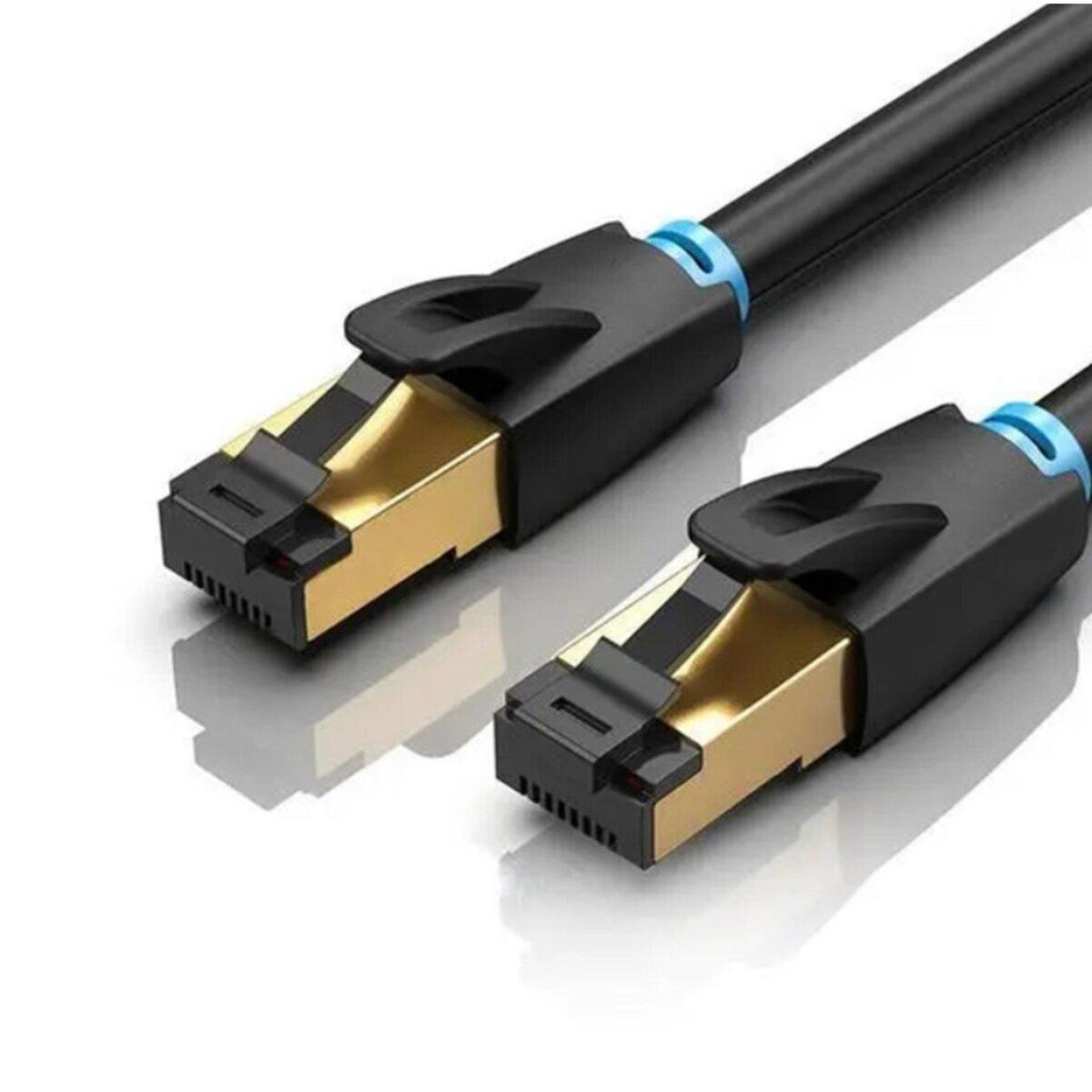 Патч-корд Vention Cat.8 SFTP Patch Cable RJ45 15 м Black (IKABN)