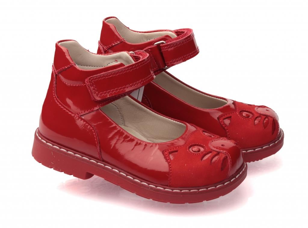 Туфли Topitop для девочек 025 лак р. 24 Красный