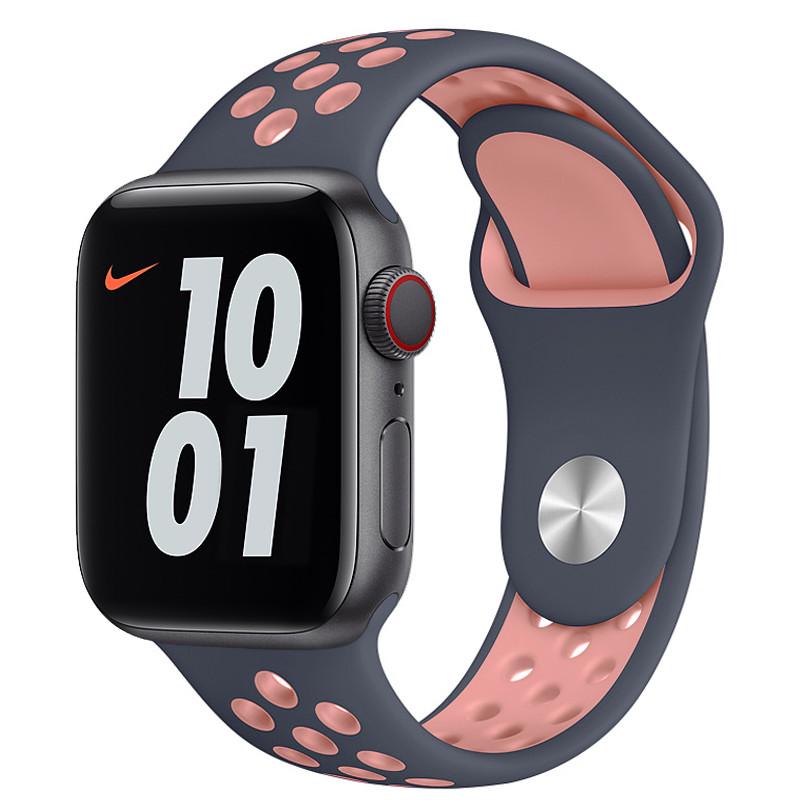 Ремешок для Apple Watch 42-44 mm Nike Sport Band Blue/Pink (29caa1-875)