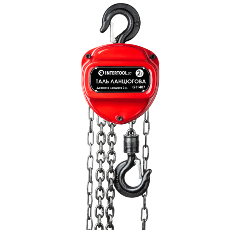 Таль цепная Intertool GT1407 2 т 3 м Таль цепная Intertool GT1407 2 т 3 м