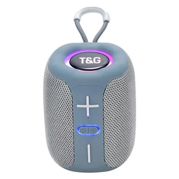 Колонка портативная TG 658 с RGB подсветкой Gray (tf4901)