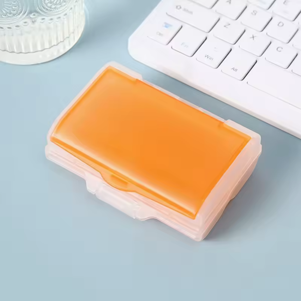 Контейнер для хранения лекарств и таблеток пластиковый 10х10х5 см Orange (XC0468_orange)