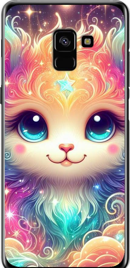 Чехол на Samsung Galaxy A8 Plus 2018 A730F Сказочный котенок (5813t-1345-42517)