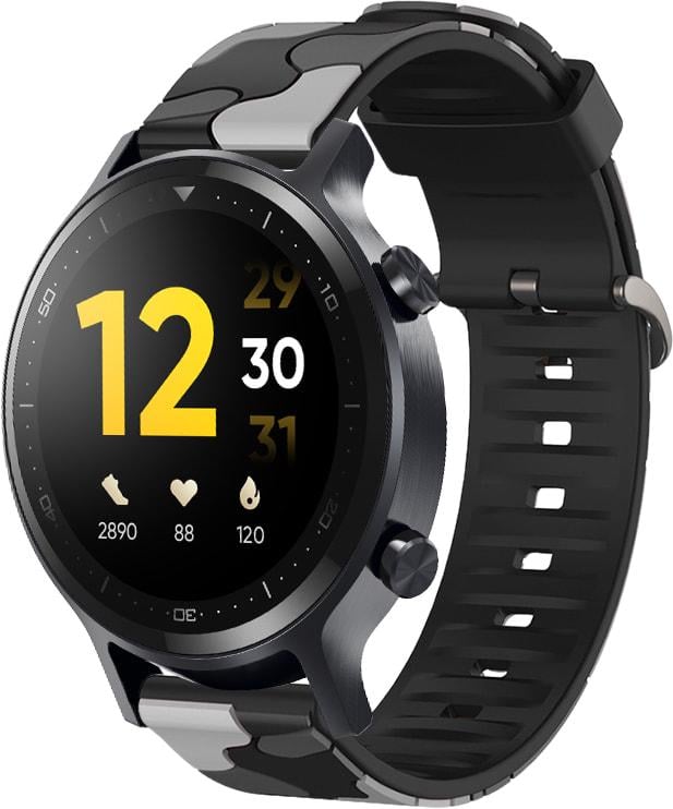Ремешок Tactic Camouflage для Realme Watch S Black/Grey (32956-53)