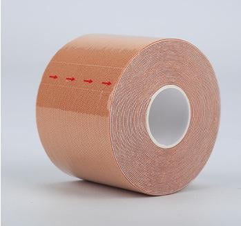 Тейп кінезіологічний для обличчя та тіла Kinesio tape 3,8 см 5 м Тілесний (LS-KT-02-3_8)