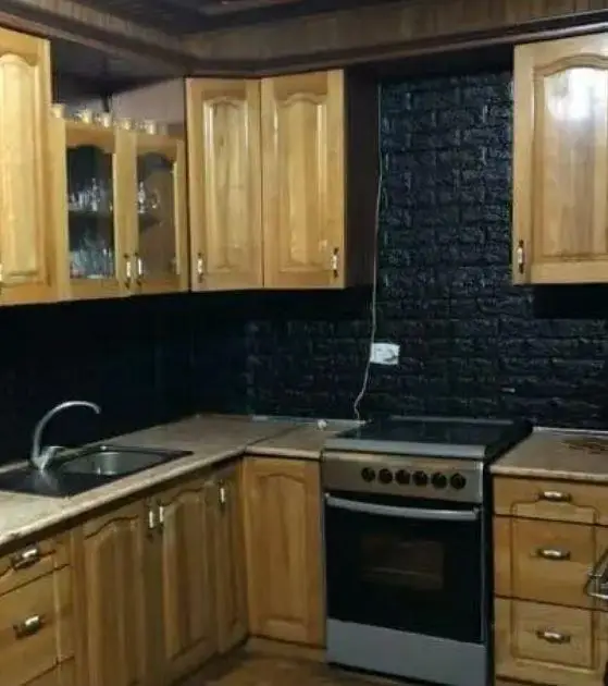 3D-панель декоративна самоклеюча під цеглу 700x770x3 мм Чорний (BN3-010) - фото 5