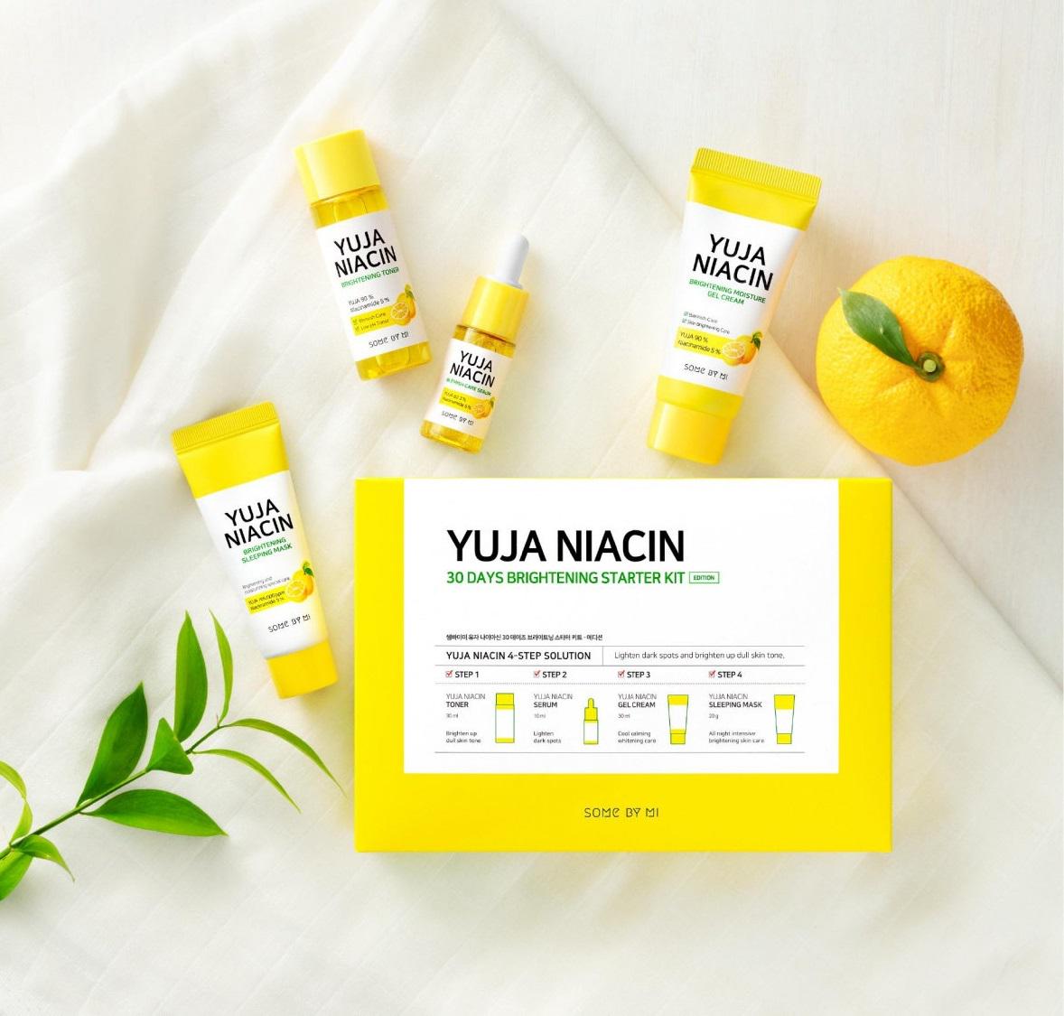 Набор из 4-х миниатюр для осветления кожи Yuja Niacin 30 Days Brightening Starter Kit Some by Mi 90 мл (8809647390558) - фото 3