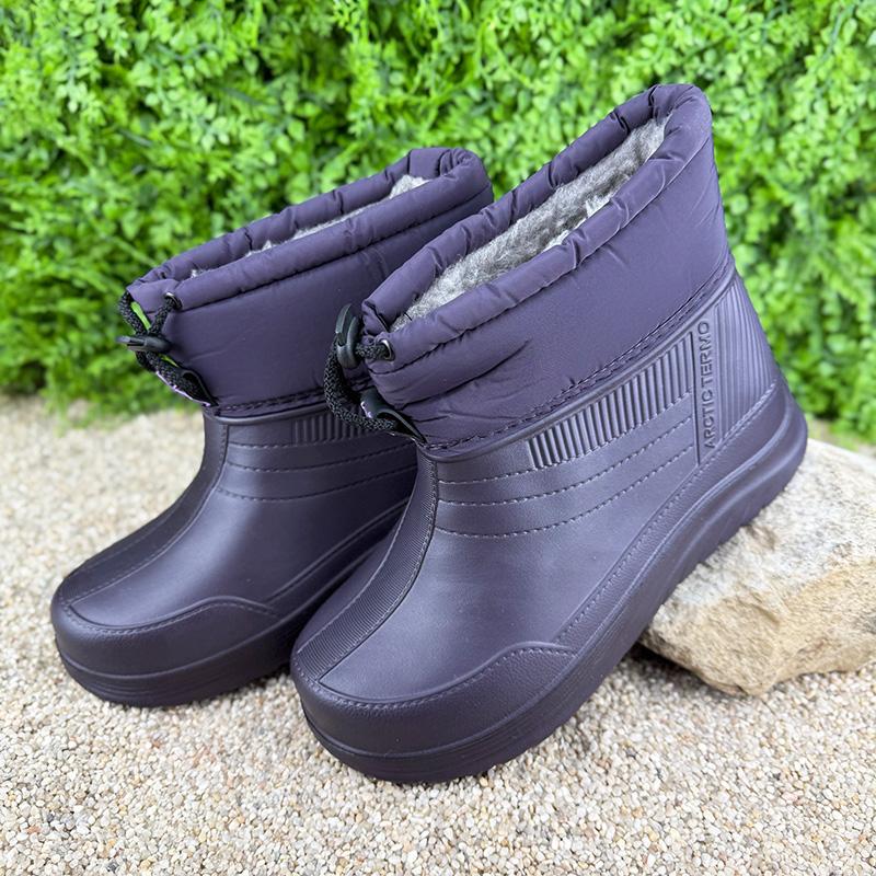 Чоботи жіночі пінові утеплені короткі Е-003090-2 p. 40 26 см Фіолетовий (114864429) - фото 2 Чоботи жіночі пінові утеплені короткі Е-003090-2 p. 40 26 см Фіолетовий (114864429) - фото 2