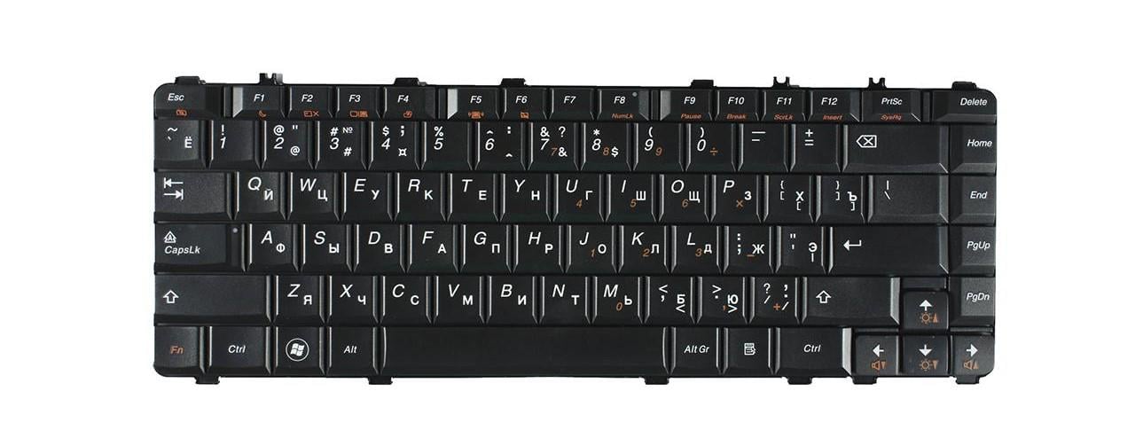ᐉ Клавиатура для ноутбука Lenovo IdeaPad Y550A матовая (25-008291)