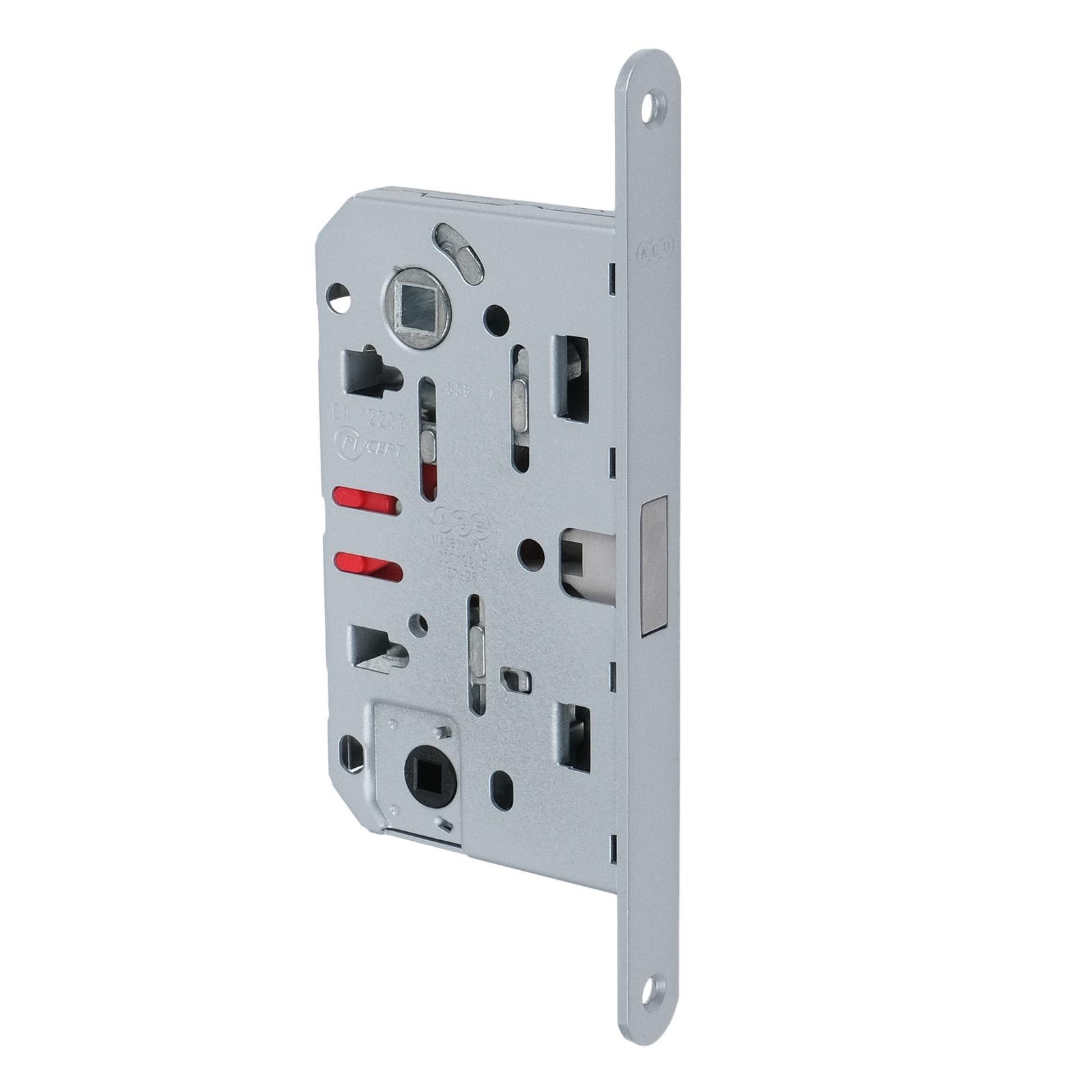 Замок врезной магнитный WC AGB Mediana Polaris XT 96/50 мм Никель матовый (B06102.50.41) - фото 1 Замок врезной магнитный WC AGB Mediana Polaris XT 96/50 мм Никель матовый (B06102.50.41) - фото 1