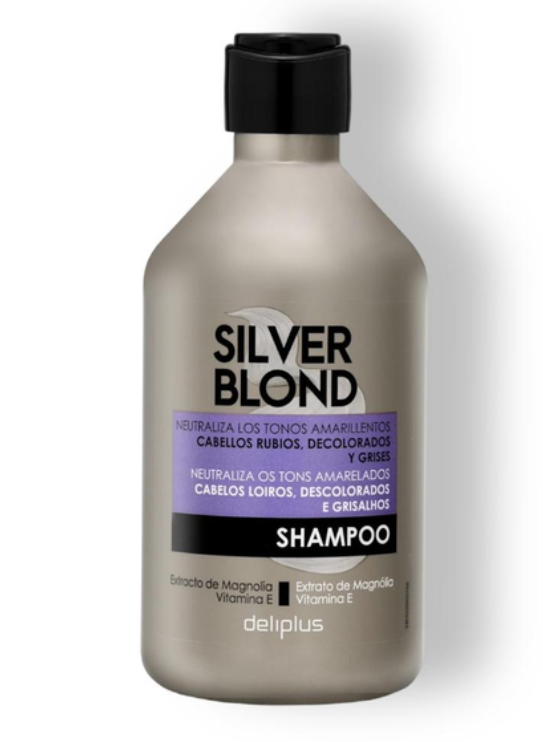 Шампунь Deliplus Silver Blond с экстрактом магнолии и витамином Е для осветленных волос 400 мл (433961978)