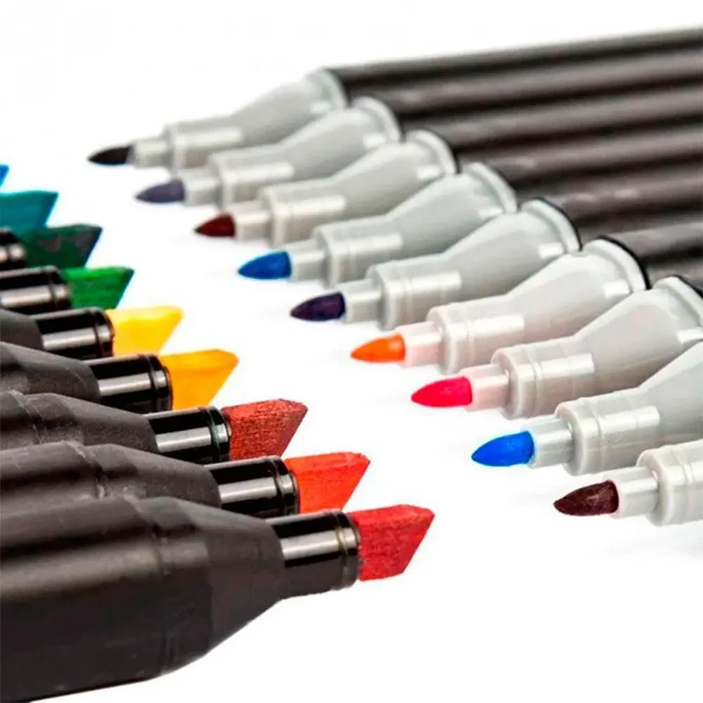 Набор скетч маркеров Touch Raven в сумке 120 шт. (77712673) - фото 4 Набор скетч маркеров Touch Raven в сумке 120 шт. (77712673) - фото 4