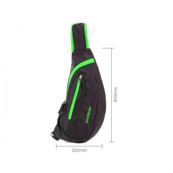 Рюкзак-сумка Naturehike Chest Bag NH23X008-K 6 л Black/Green - фото 2