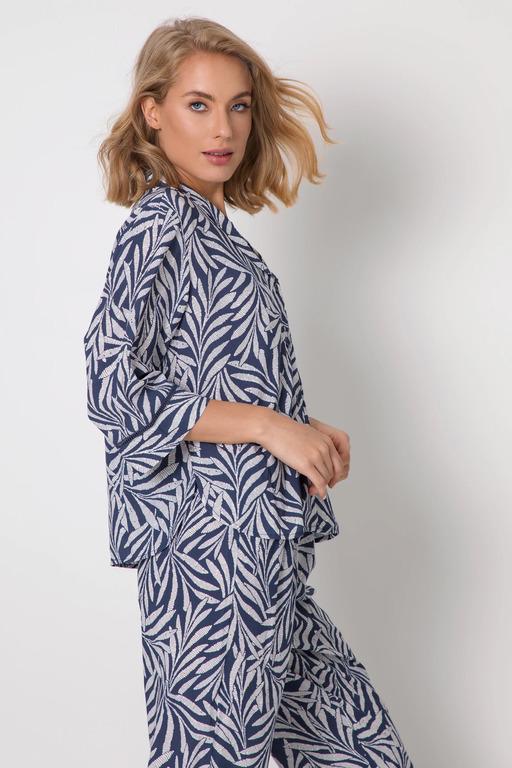 Піжама жіноча Aruelle XS Синій (Lizzie-long) - фото 3 Піжама жіноча Aruelle XS Синій (Lizzie-long) - фото 3