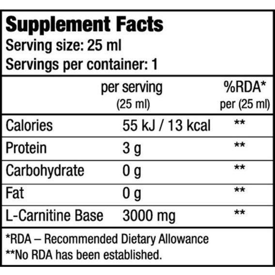 Жиросжигатель для спорта BioTechUSA L-Carnitine 3000 20х25 мл Lemon - фото 2