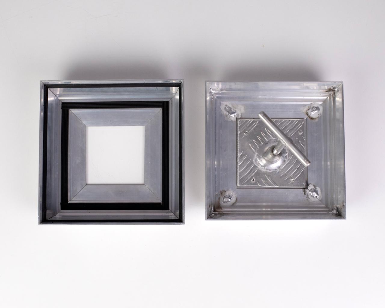 Люк ревизионный напольный алюминиевый облегченный 40х40 см (27882720) - фото 4