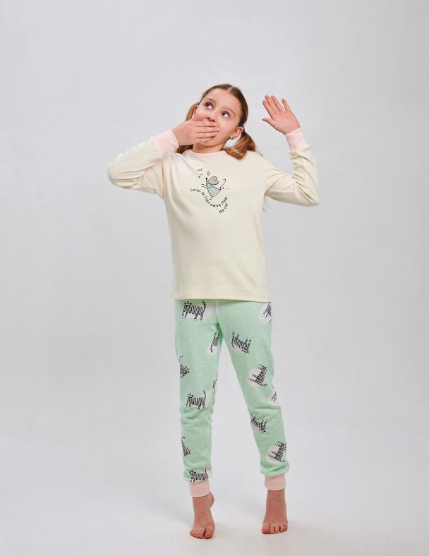 Пижама для девочки Smil Интерлок 152 см Молочный (104838)