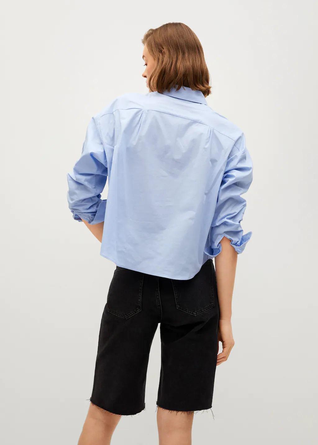 Рубашка Mango L Blue (10115579) - фото 2