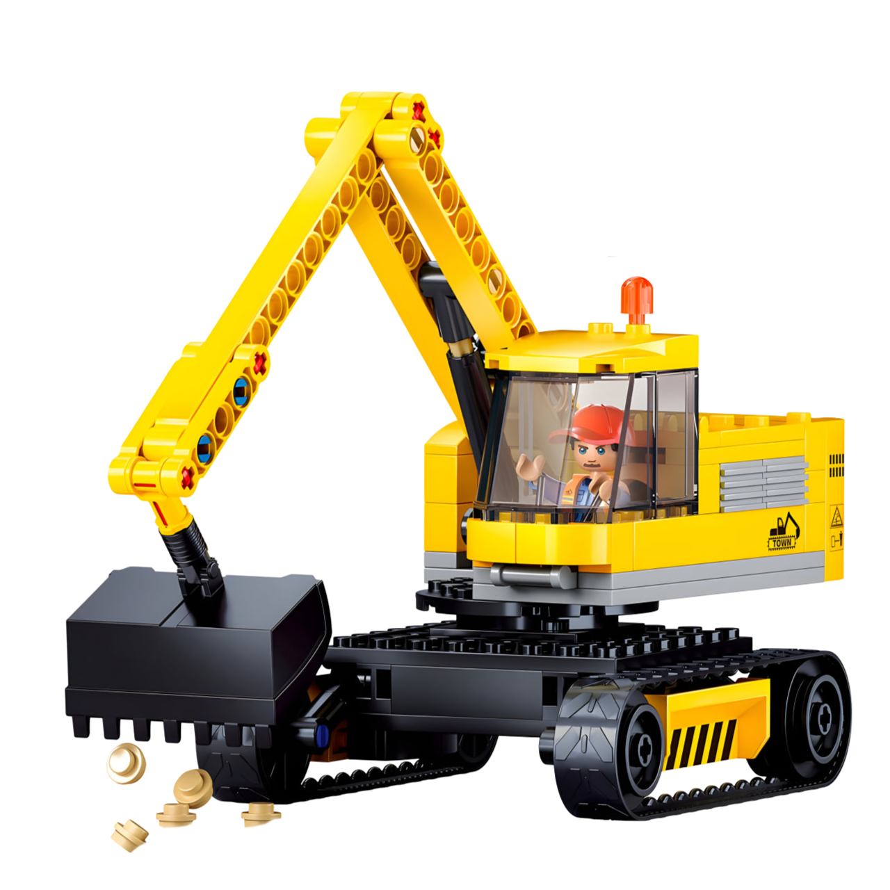 Конструктор Sluban Экскаватор 152 детали (M38-B1196) - фото 1 Конструктор Sluban Экскаватор 152 детали (M38-B1196) - фото 1