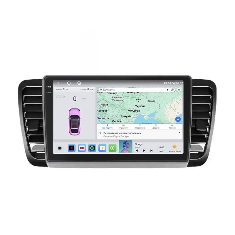 Автомагнитола штатная Lesko 4G/QLED/CarPlay/360°/GPS/Wi-Fi для Subaru Outback III 2003-2006 4/64Gb 9" (2321642492)