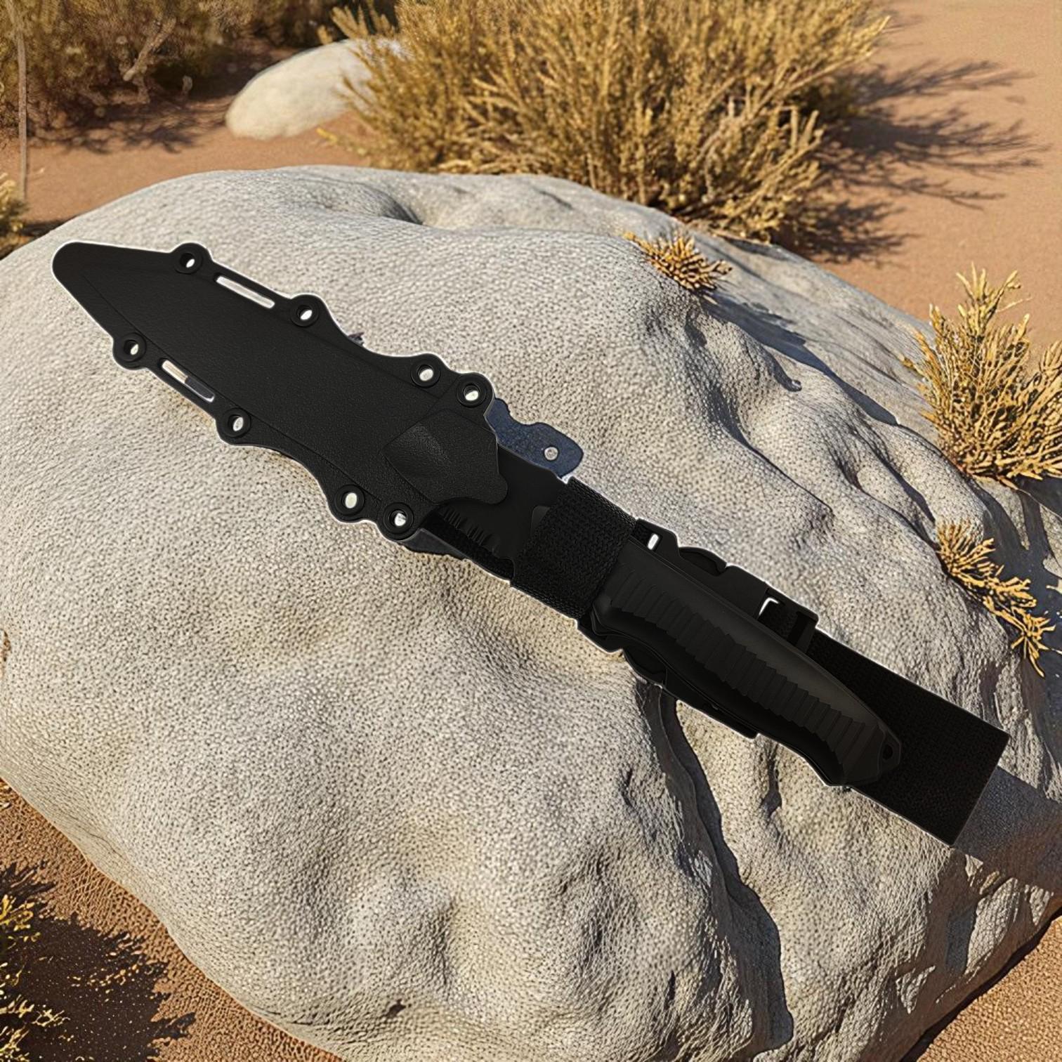 Нож охотничий тренировочный GDragon Sport Черный (141_5_0_1) - фото 10 Нож охотничий тренировочный GDragon Sport Черный (141_5_0_1) - фото 10