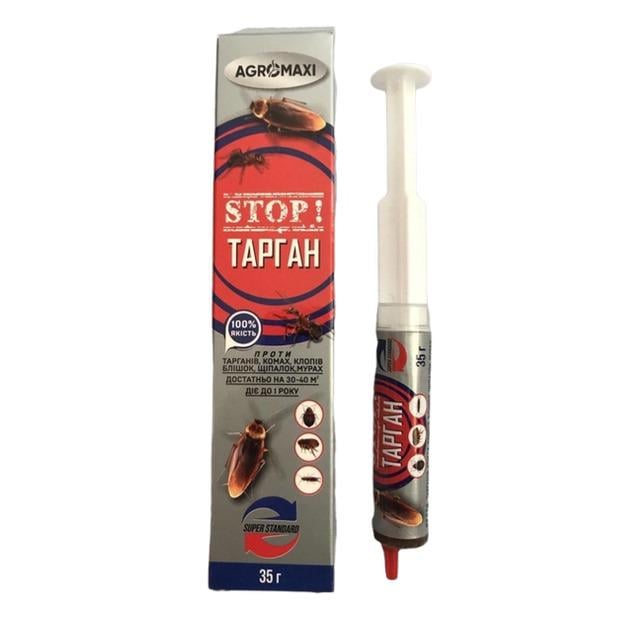 Инсектицид Стоп Тарган шприц-гель от тараканов и муравьев 35 г Инсектицид Стоп Тарган шприц-гель от тараканов и муравьев 35 г