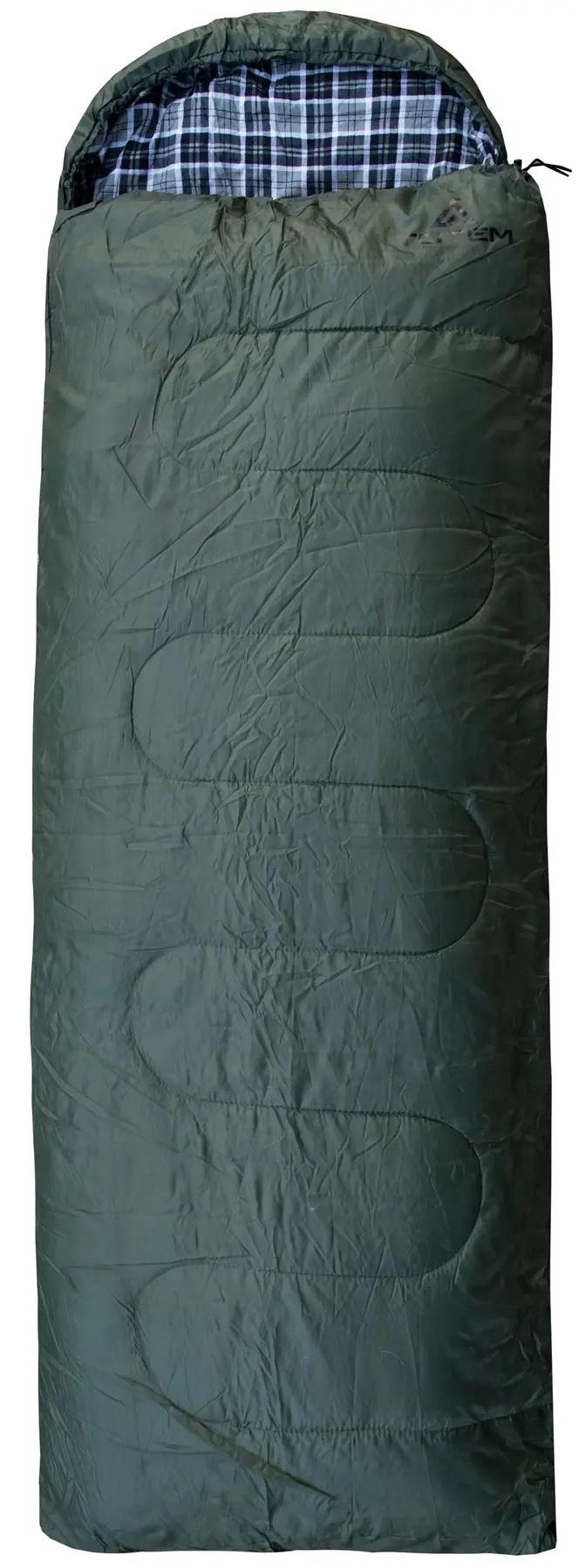 Спальний мішок Totem Ember Plus ковдра з капюшоном лівий Оливковий (UTTS-014-L)