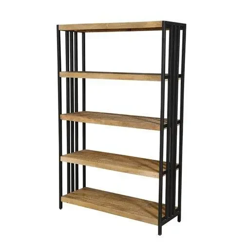 Стеллаж Loft NS-1874 широкий для кабинет Черный (3075773955)