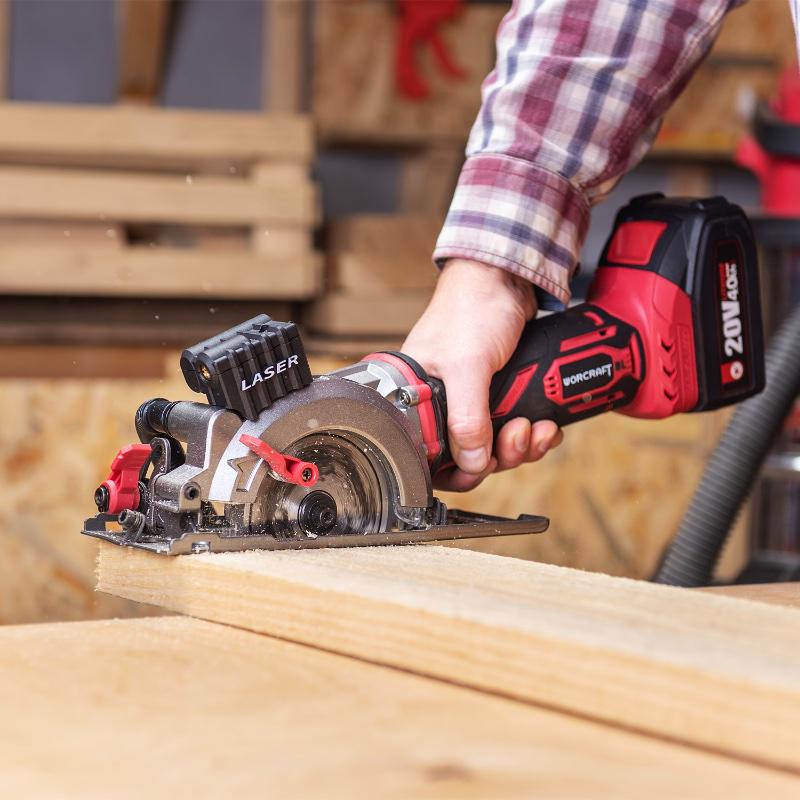 Дисковая пила аккумуляторная бесщеточная Worcraft CMCS-S20LiB с аккумулятором 4А и зарядным 115 мм (43196) - фото 14