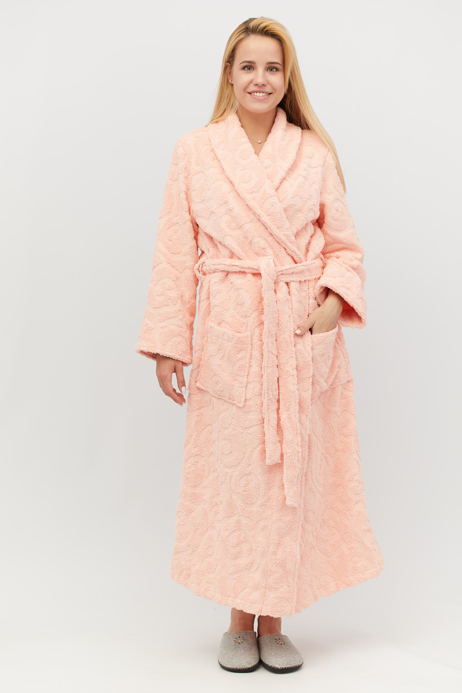 Халат махровый женский Annette Peach XL