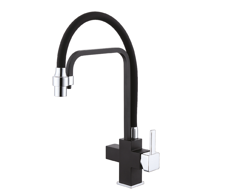 Смеситель комбинированный Fabiano FKM 31.11 02 Matt Black (8231.403.0854)