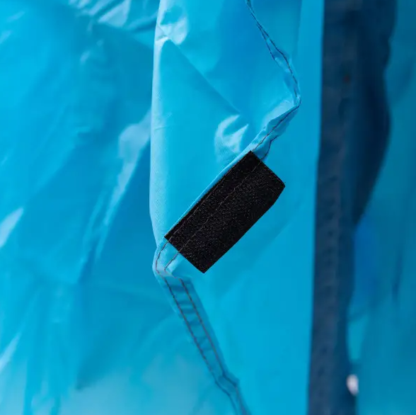 Дощовик-пончо захисний з капюшоном One size Блакитний (LU-029BL) - фото 8