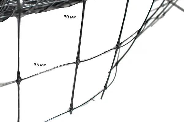 Сетка защитная от птиц Птичка 2x100 м ячейка 30х35 мм Зеленый (672) - фото 5