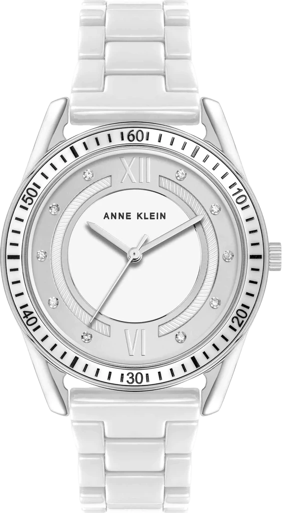 Наручний годинник жіночий Anne Klein AK/5069SVWT зі сріблястим циферблатом Наручний годинник жіночий Anne Klein AK/5069SVWT зі сріблястим циферблатом