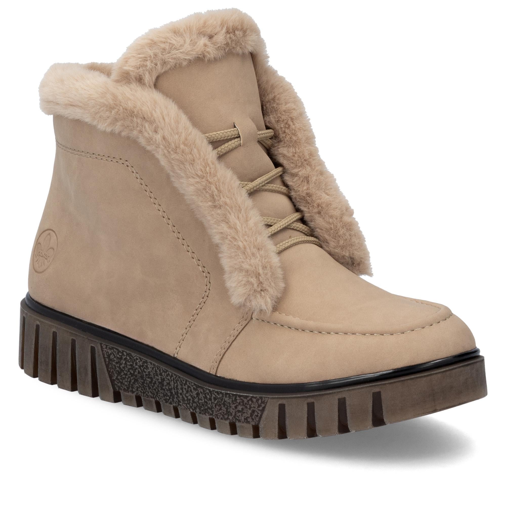 Ботинки женские зимние RIEKER повседневные р. 40 Бежевый (013845-40)