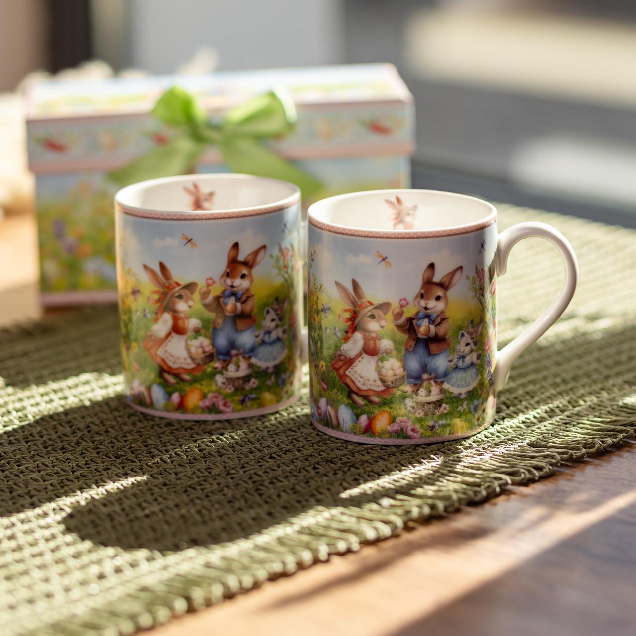 Набор чашек фарфоровых Rabbit Family 2 шт. 220 мл (HP-7323-8)