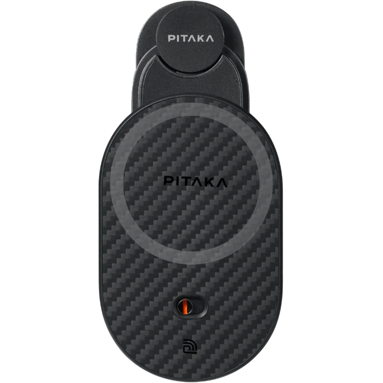 Автодержатель с беспроводной зарядкой Pitaka MagEZ Car Mount Pro 2 Car Vent Tesla Black (CM2302T)