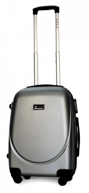 Валіза пластикова Fly 310 S на 4 колесах Срібний (CEKRBFL310SM4SRI) - фото 2