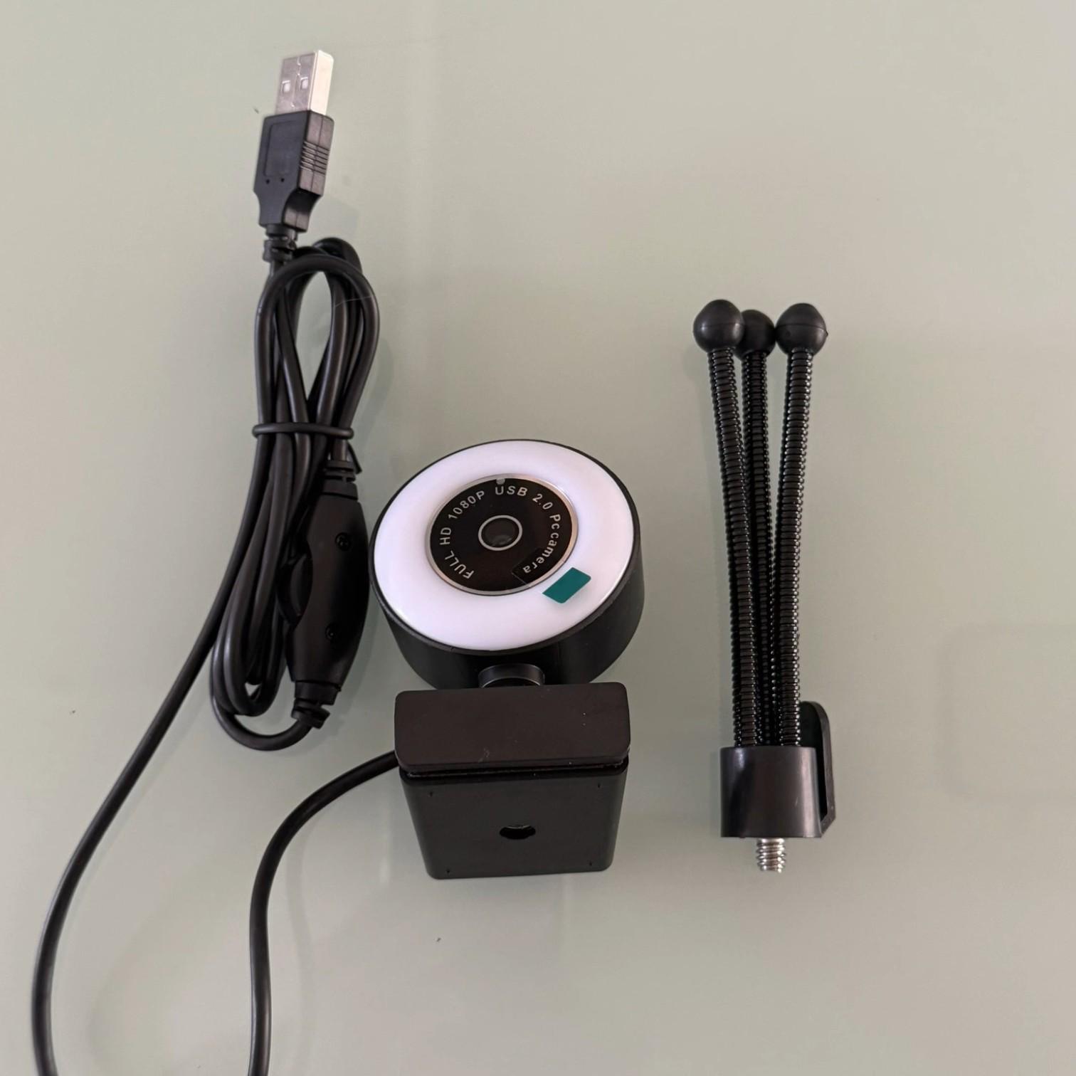 Веб камера full HD 1080P для компьютера/ноутбука стрима со встроенным микрофоном и подсветкой с триногой (01_K05020213450) - фото 8 Веб камера full HD 1080P для компьютера/ноутбука стрима со встроенным микрофоном и подсветкой с триногой (01_K05020213450) - фото 8