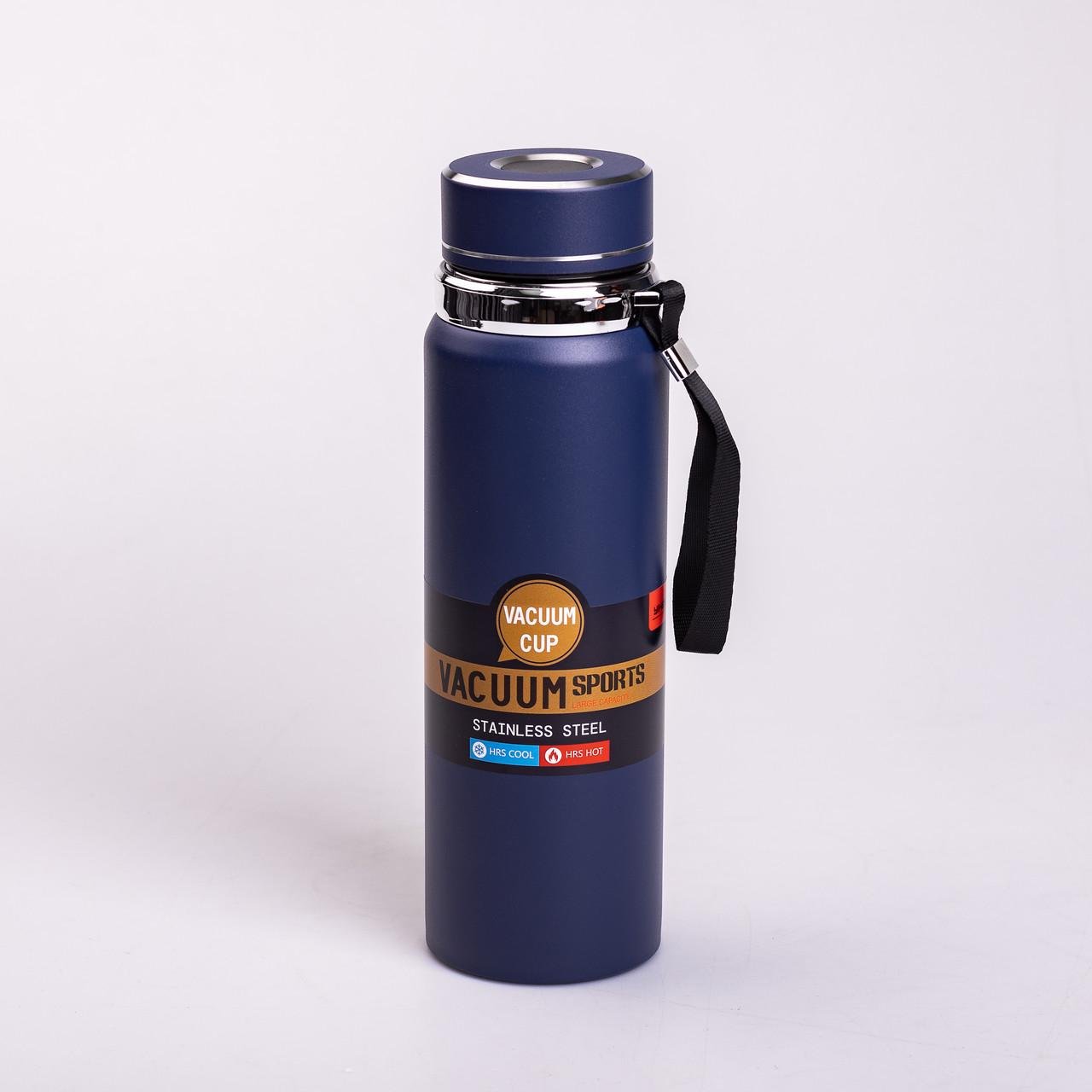 Термос Vacuum Sports із датчиком температури 1 л Синій - фото 2 Термос Vacuum Sports із датчиком температури 1 л Синій - фото 2