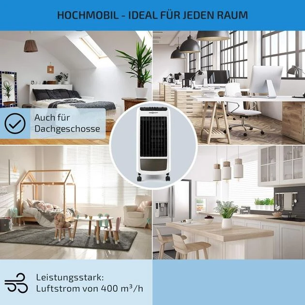 Охолоджувач повітря OneConcept Carribean Blue Білий (10028181) - фото 5