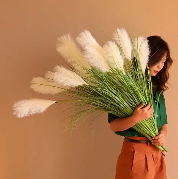 Декоративный камыш пышный букет из 5-х цветков C00527-1 - фото 3