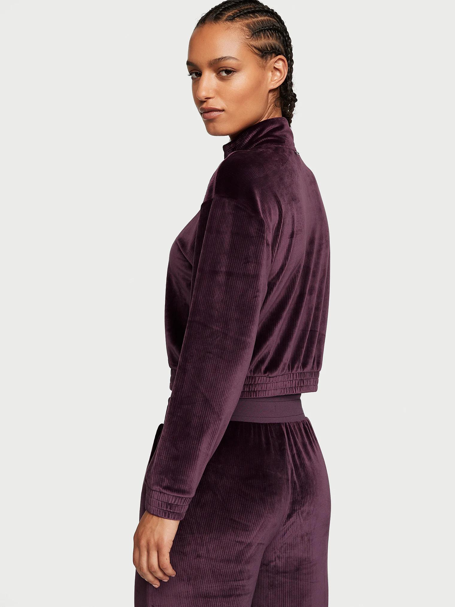 Костюм велюровий Victoria's Secret velour ribbed pure M Bordo (0019) - фото 6