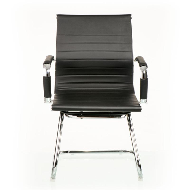 Конференц-крісло офісне Solano 2 office artleather на полозах Black - фото 2