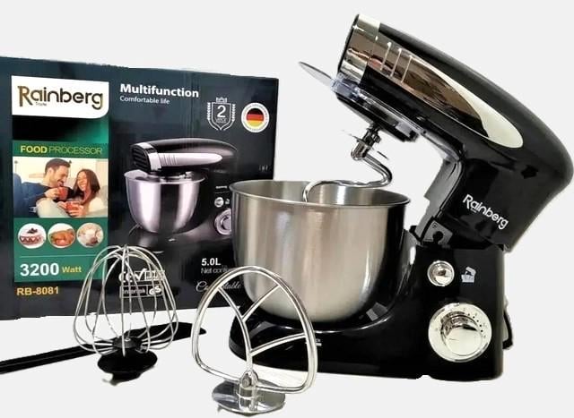 Кухонний комбайн Rainberg Rb-8081 3200 Вт 5 л (30219687) Кухонний комбайн Rainberg Rb-8081 3200 Вт 5 л (30219687)