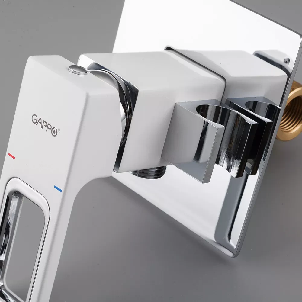 Гигиенический душ скрытого монтажа Gappo G7217-8 Белый/Хром (G7217-8) - фото 2 Гигиенический душ скрытого монтажа Gappo G7217-8 Белый/Хром (G7217-8) - фото 2