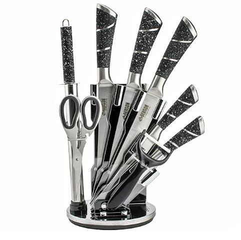 Набір ножів Benson BN-405-N на підставці нержавіючої сталі 8 пр.